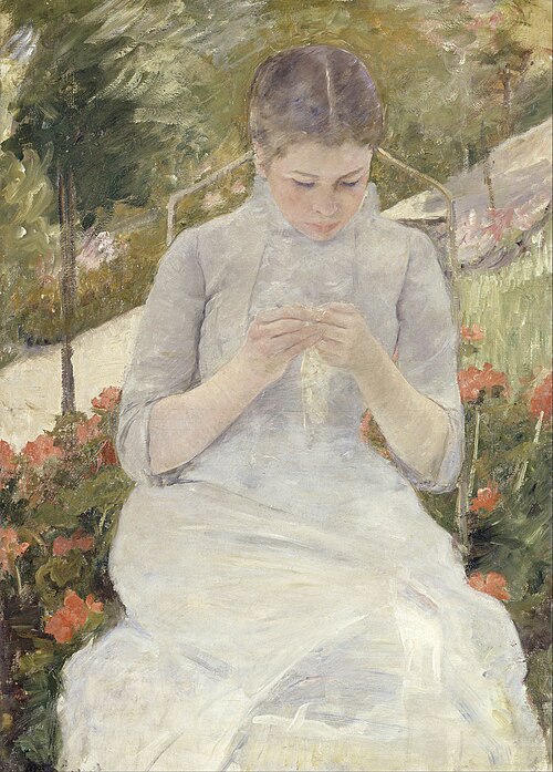 Jeune fille au jardin – Mary Cassatt (1844-1926) 